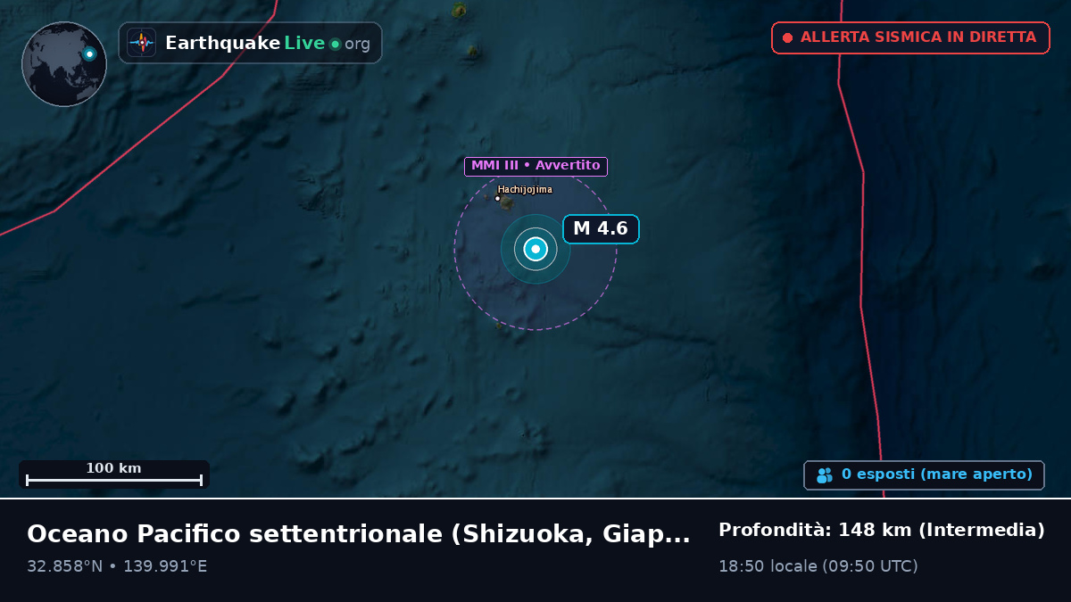 Oceano Pacifico settentrionale (Giappone)