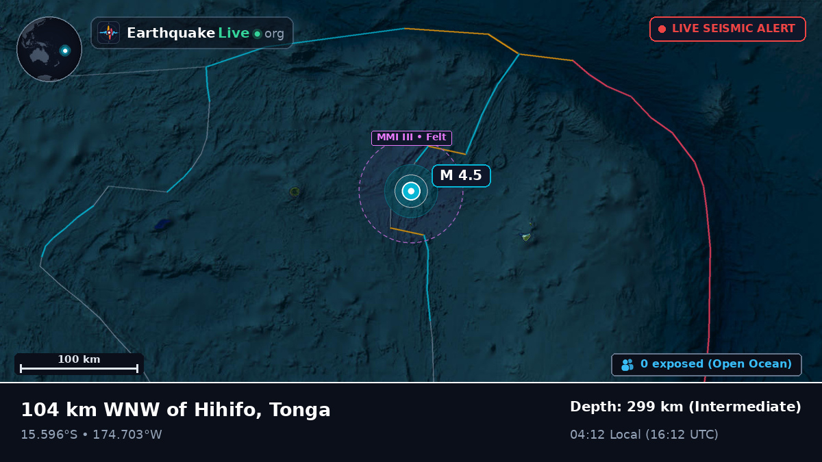 South Pacific Ocean (Tonga)