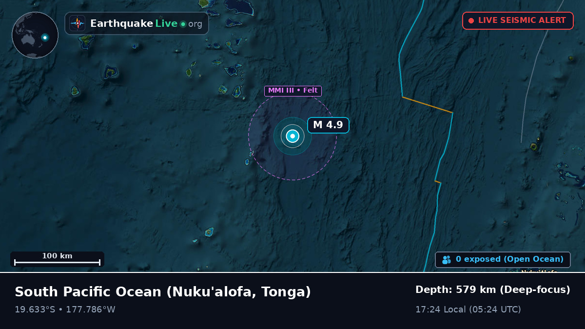 South Pacific Ocean (Tonga)