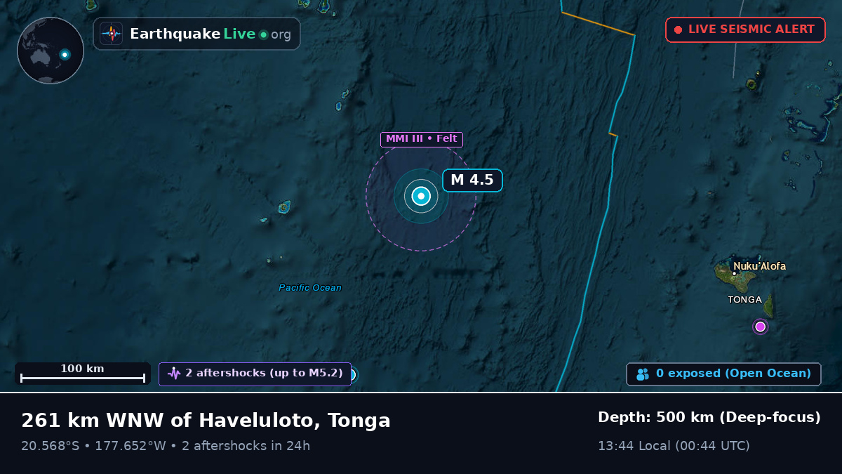 South Pacific Ocean (Tonga)
