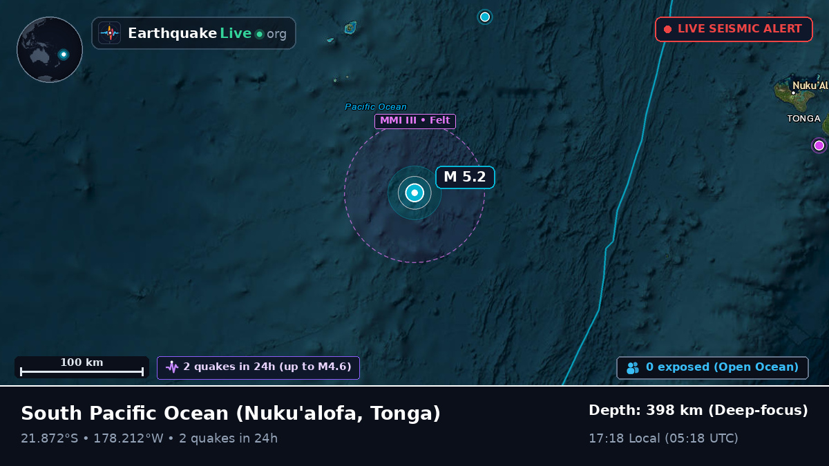 South Pacific Ocean (Tonga)