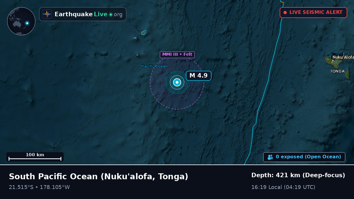 South Pacific Ocean (Tonga)