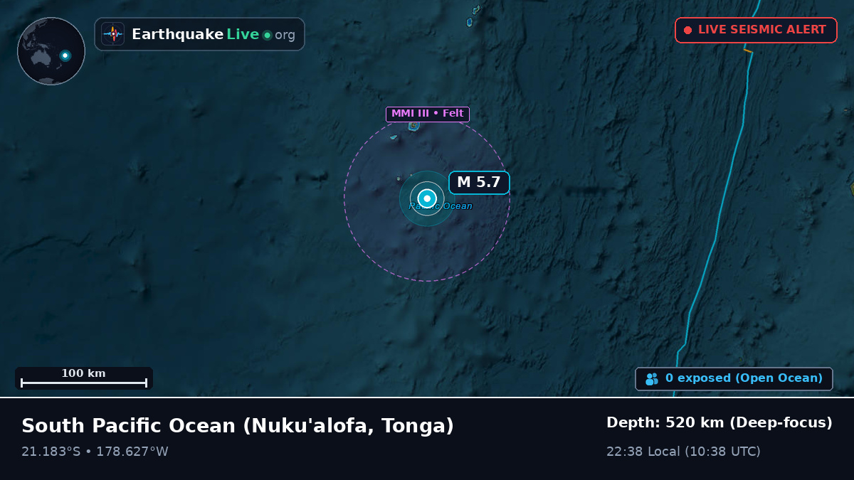 South Pacific Ocean (Tonga)