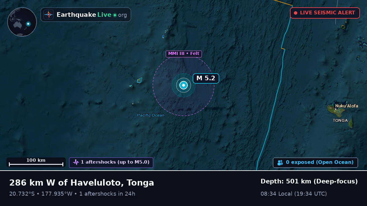 South Pacific Ocean (Tonga)