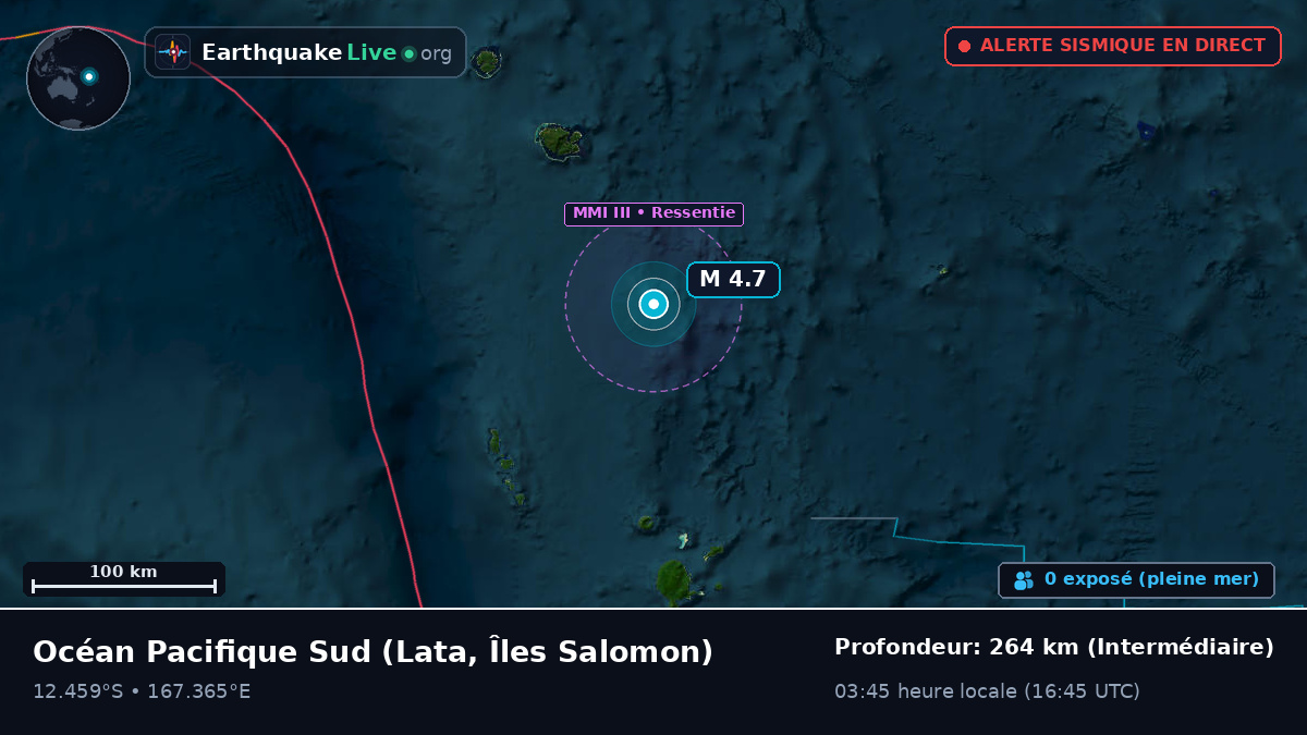 Océan Pacifique Sud (Îles Salomon)