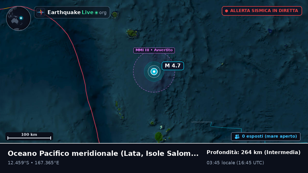 Oceano Pacifico meridionale (Isole Salomone)