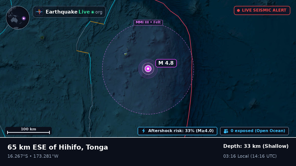 South Pacific Ocean (Tonga)