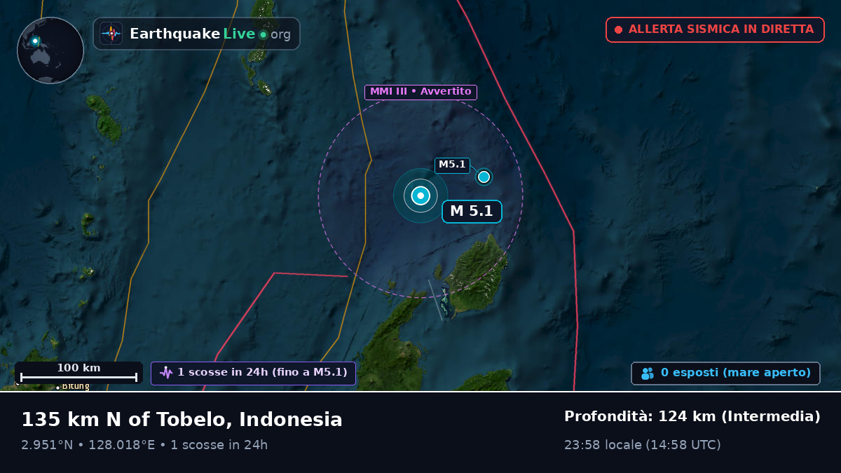 Oceano Pacifico settentrionale (Indonesia)