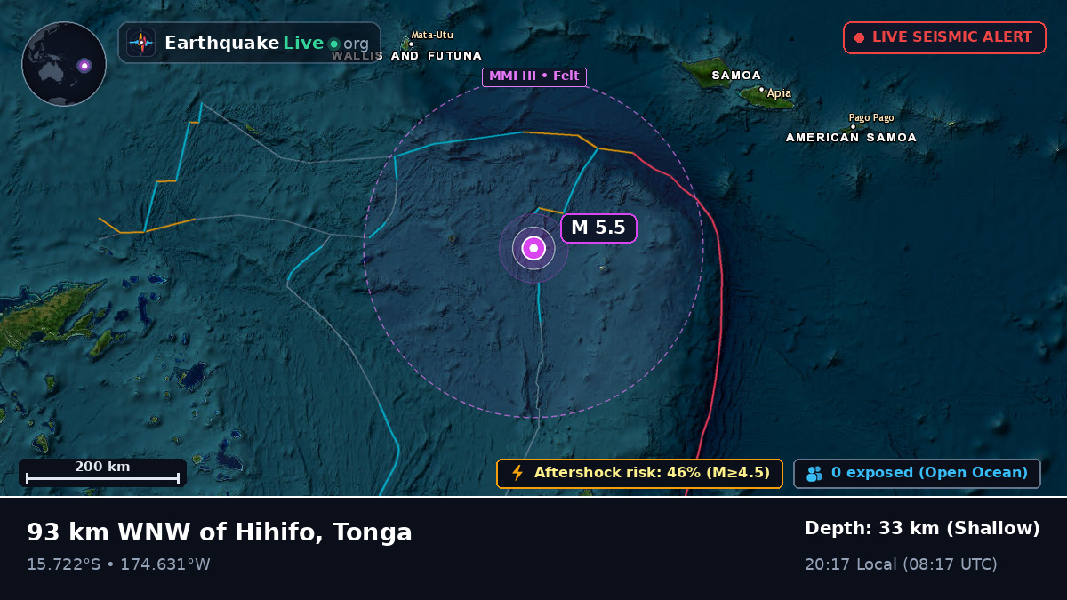South Pacific Ocean (Tonga)