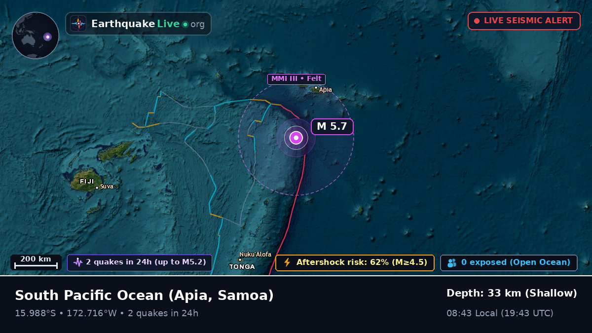 South Pacific Ocean (Samoa)