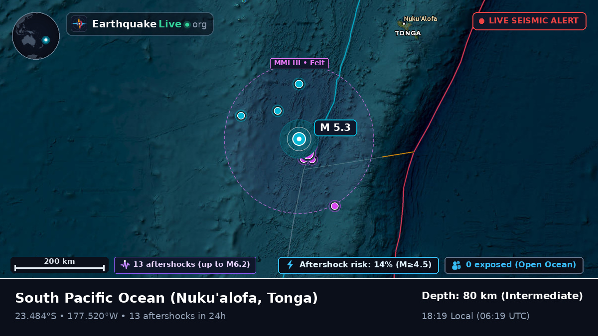 South Pacific Ocean (Tonga)