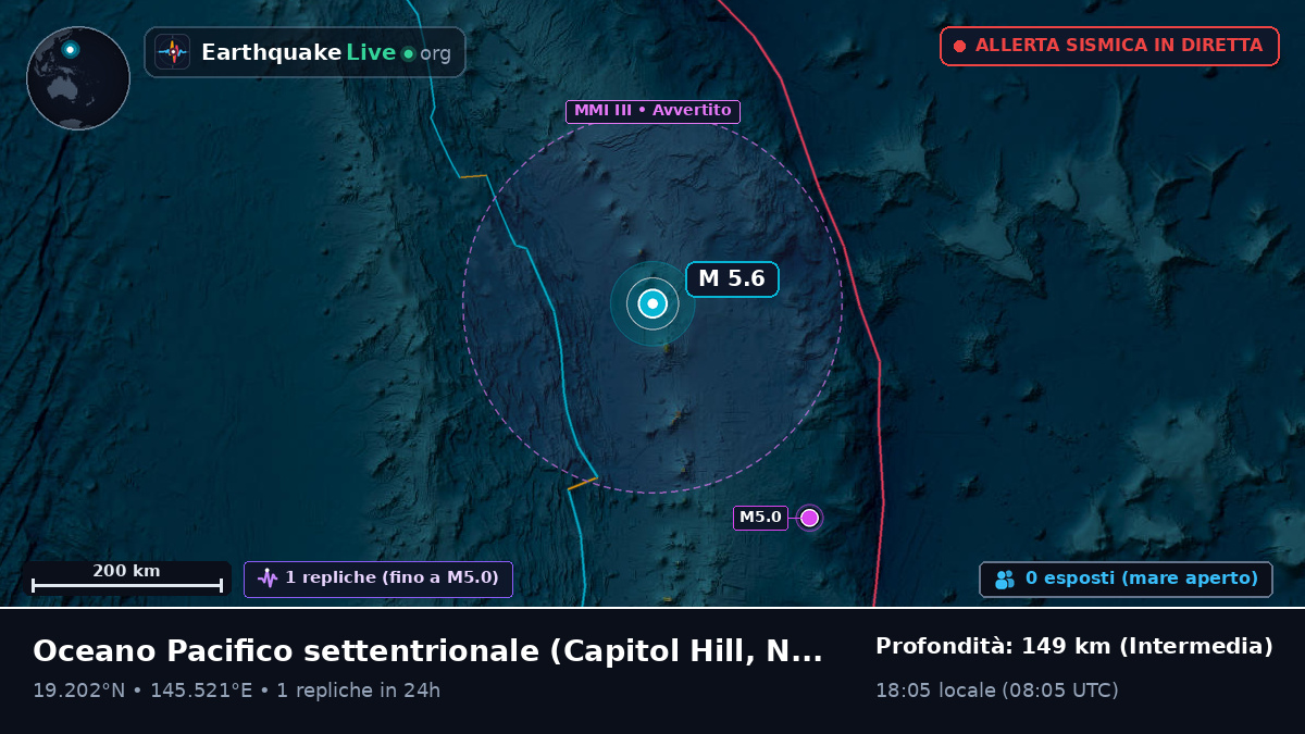 Oceano Pacifico settentrionale (Northern Mariana Islands)
