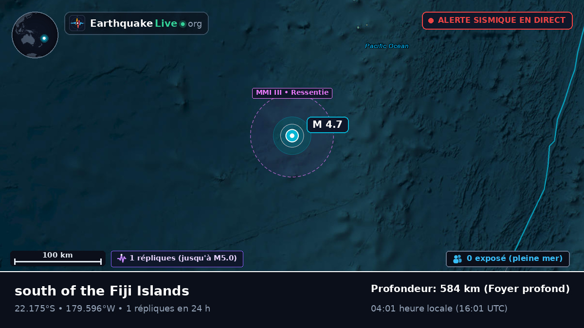 Océan Pacifique Sud (Tonga)