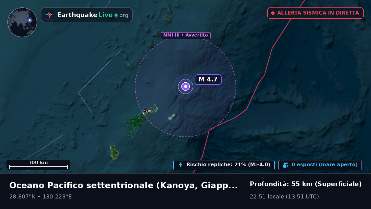 Oceano Pacifico settentrionale (Giappone)