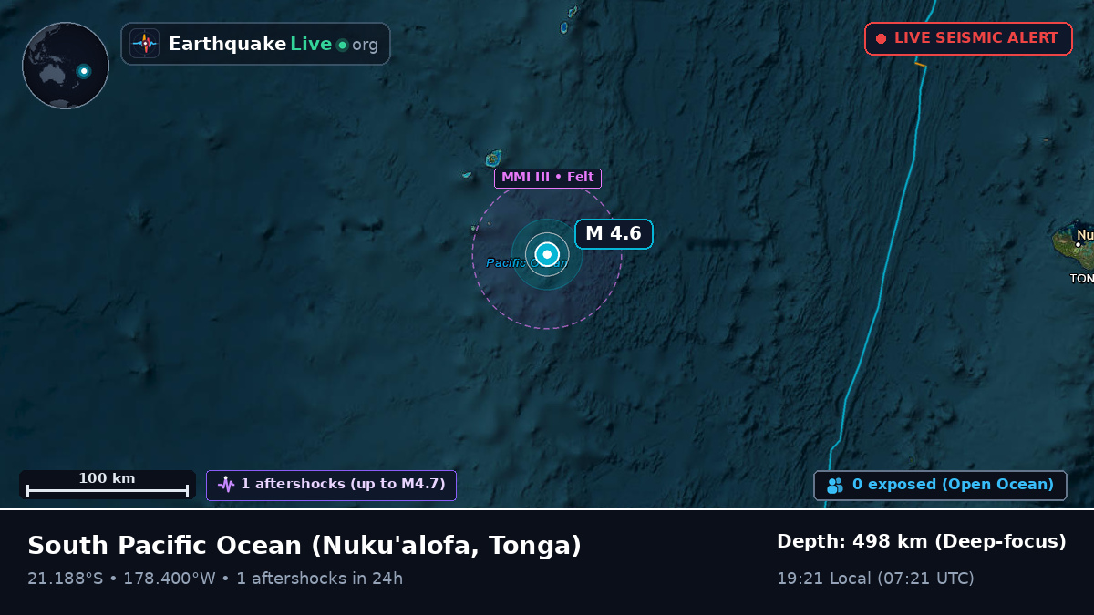 South Pacific Ocean (Tonga)