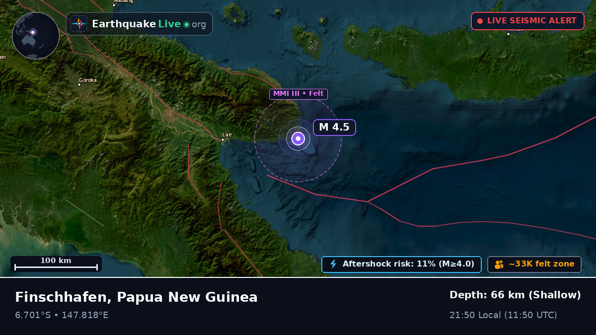 Off the coast of Lae, Papua New Guinea
