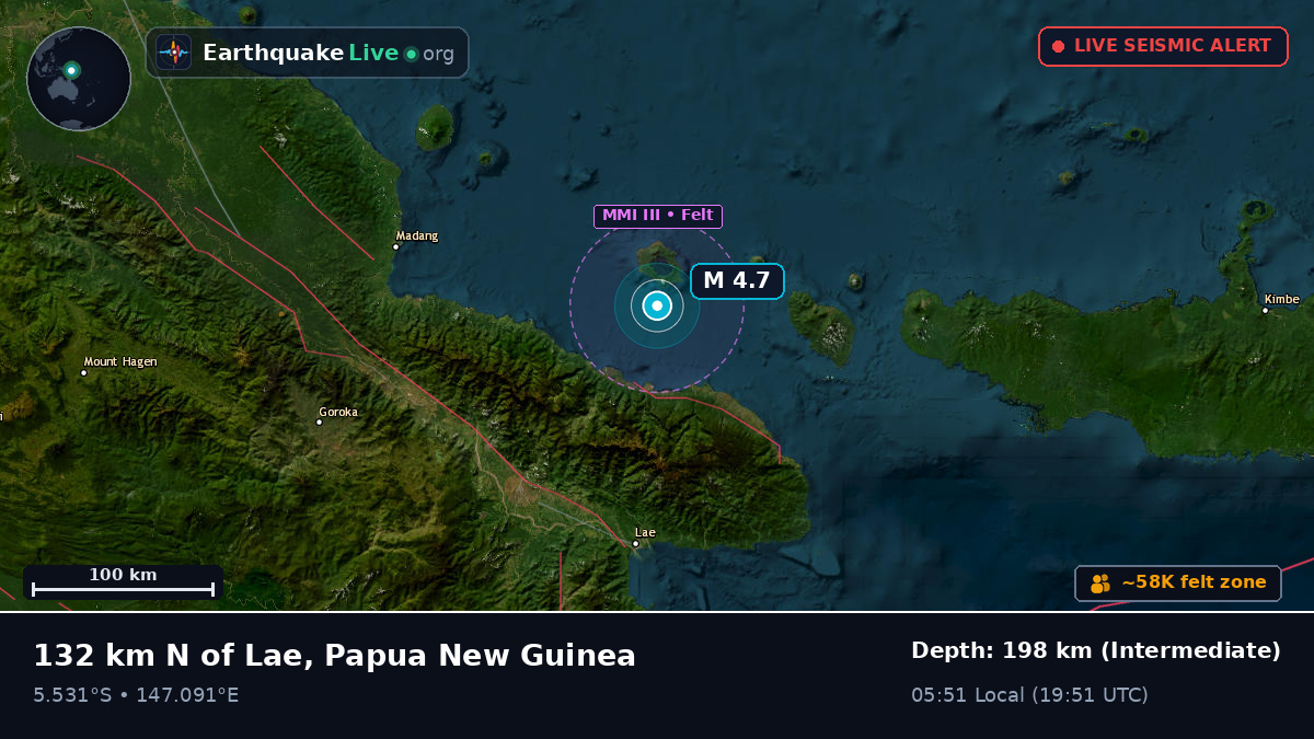 Off the coast of Lae, Papua New Guinea