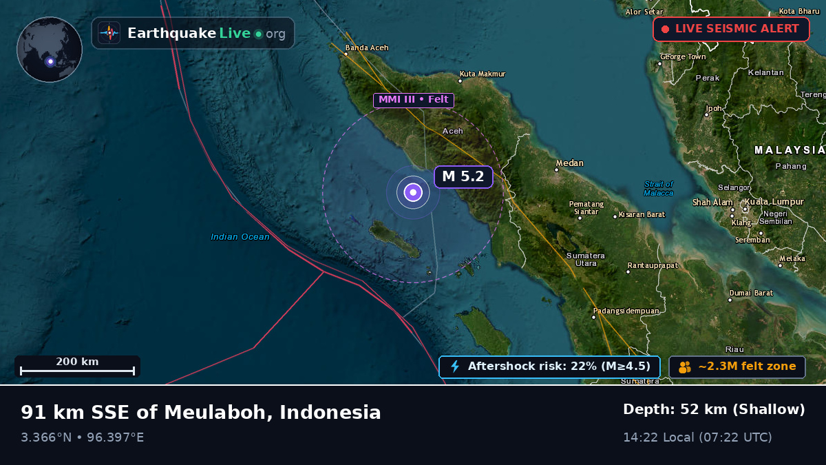 Off the coast of Lhokseumawe, Indonesia