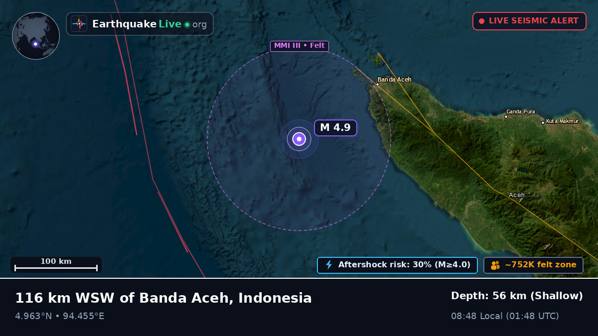 Off the coast of Banda Aceh, Indonesia