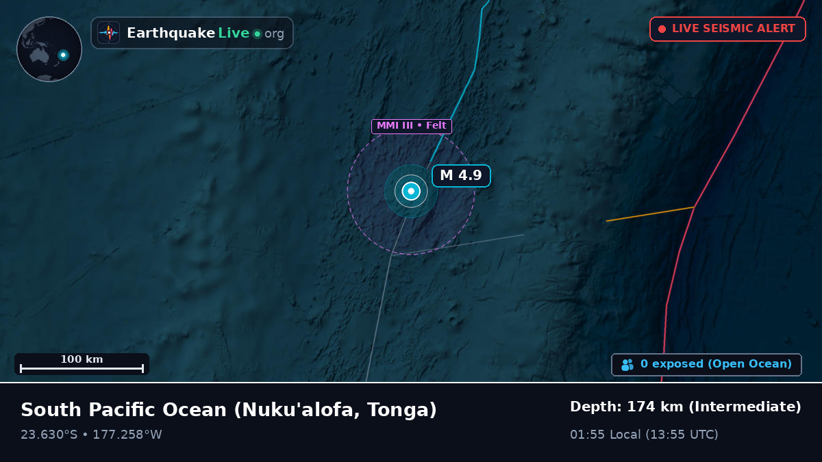 South Pacific Ocean (Tonga)