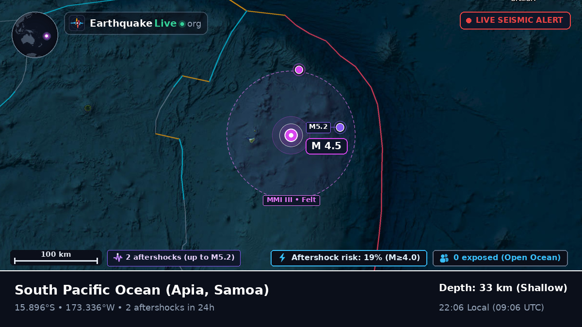 South Pacific Ocean (Samoa)