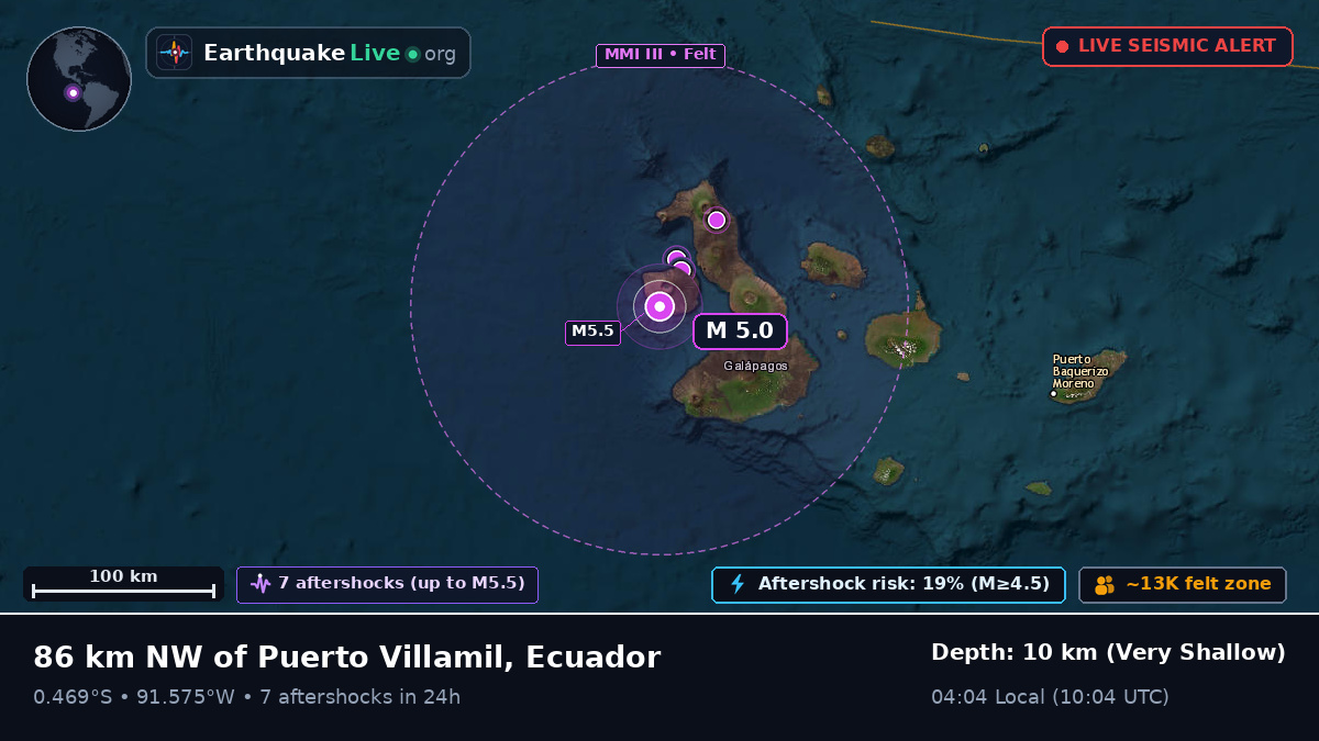 Off the coast of Puerto Baquerizo Moreno, Ecuador