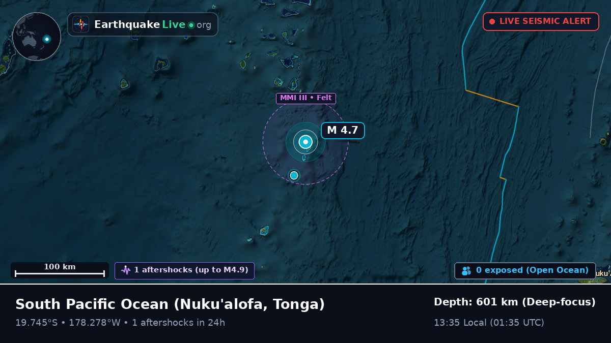 South Pacific Ocean (Tonga)