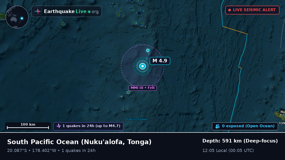 South Pacific Ocean (Tonga)