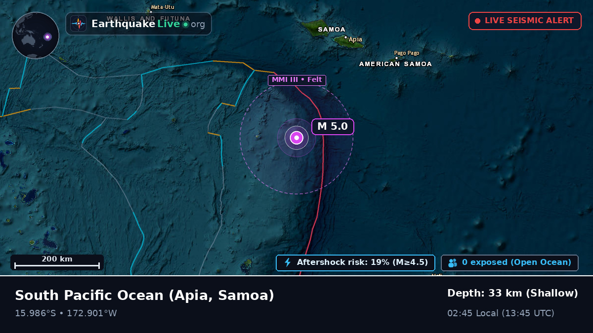 South Pacific Ocean (Samoa)