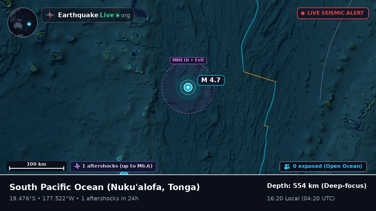 South Pacific Ocean (Tonga)