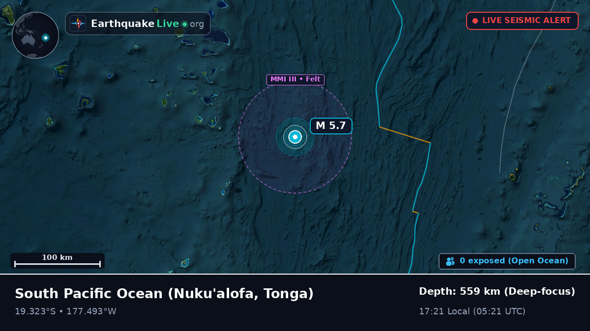 South Pacific Ocean (Tonga)