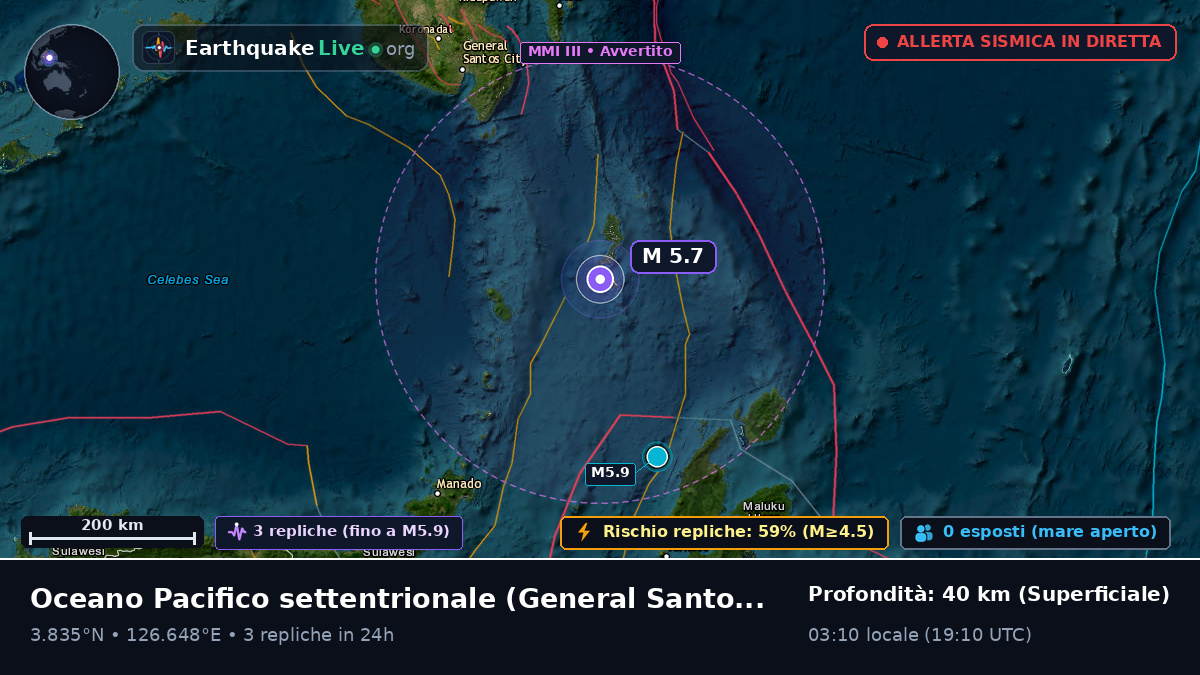 Oceano Pacifico settentrionale (Filippine)