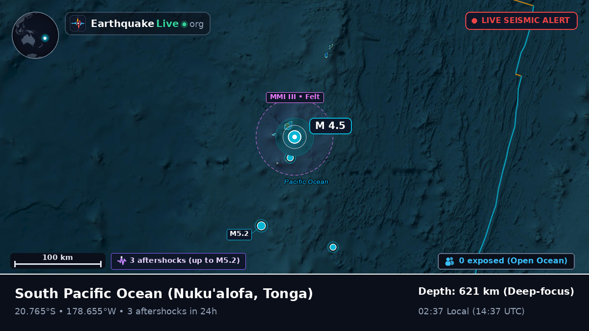 South Pacific Ocean (Tonga)
