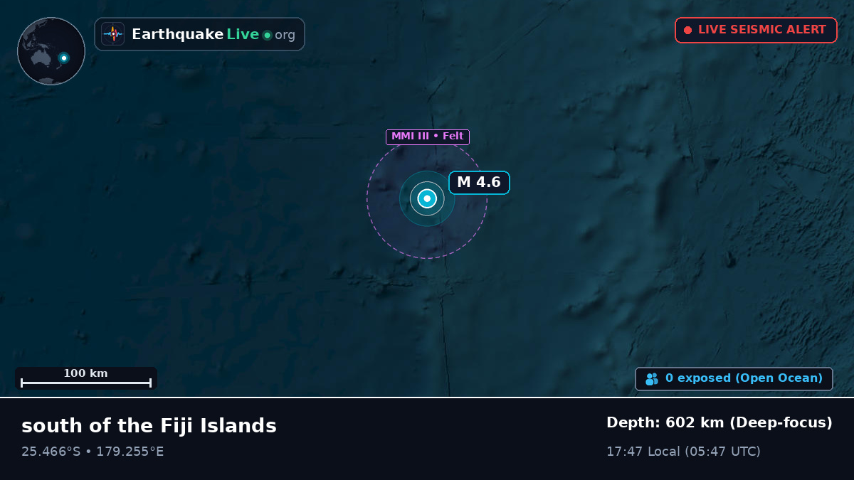 South Pacific Ocean (Kermadec Islands)