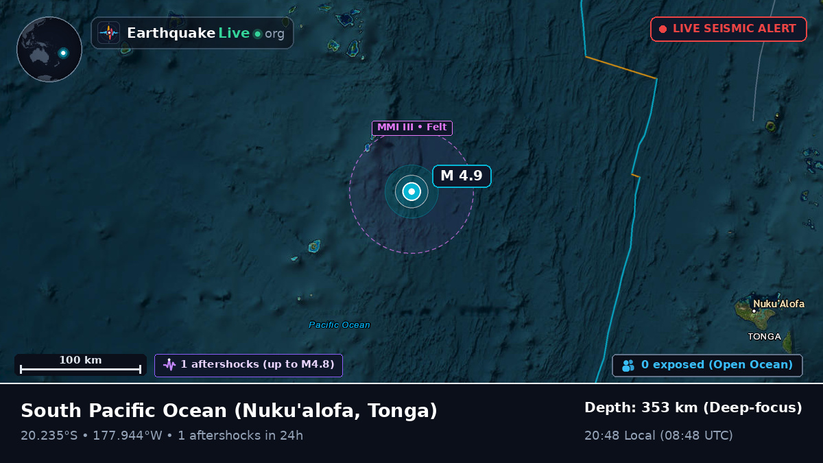 South Pacific Ocean (Tonga)