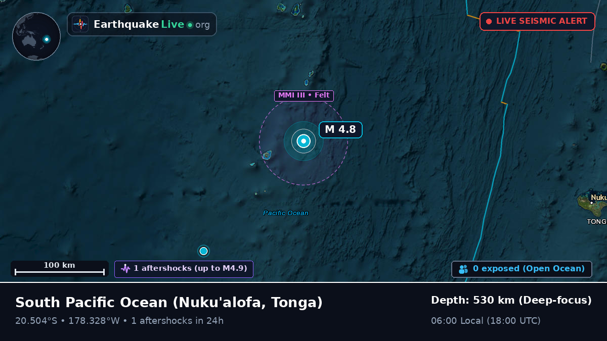 South Pacific Ocean (Tonga)