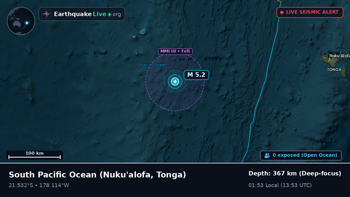 South Pacific Ocean (Tonga)