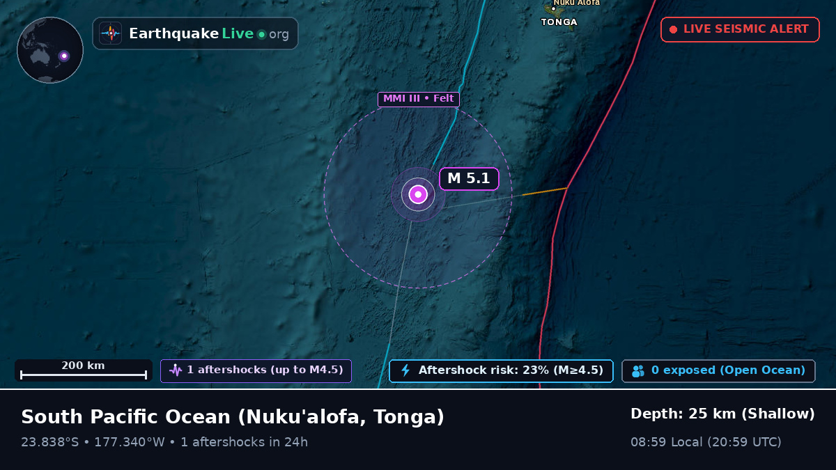 South Pacific Ocean (Tonga)