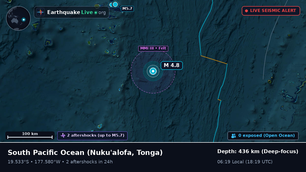 South Pacific Ocean (Tonga)
