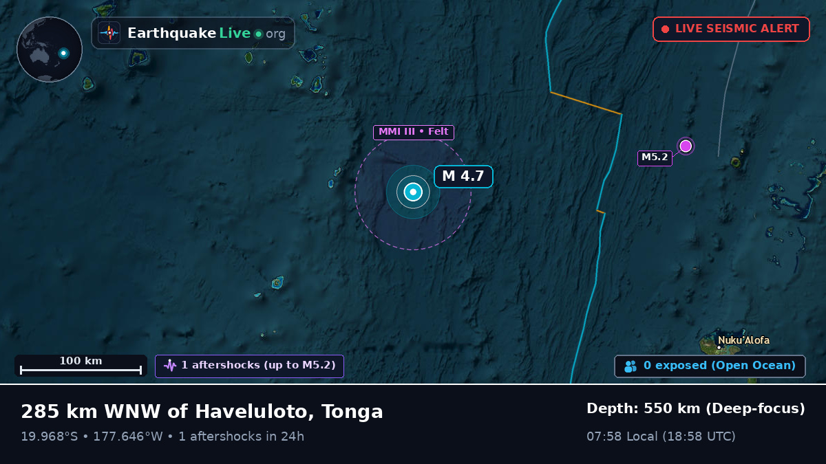 South Pacific Ocean (Tonga)