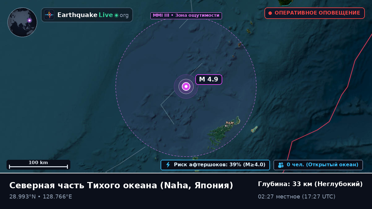 Северная часть Тихого океана (Япония)