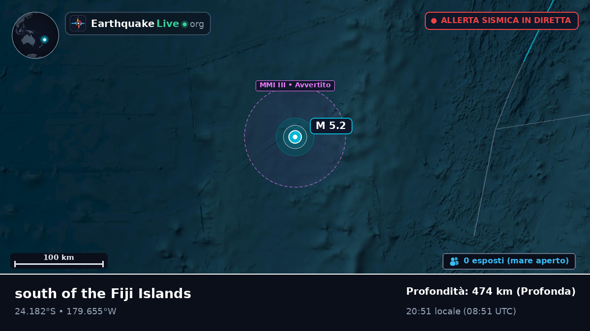 Oceano Pacifico meridionale (Tonga)