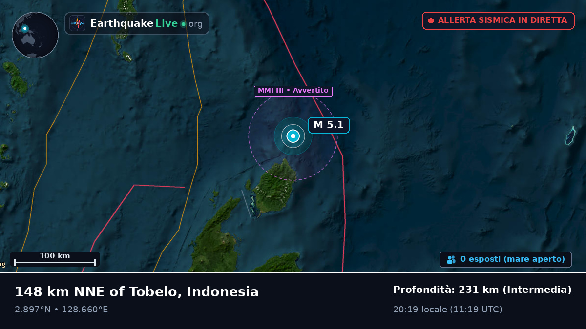 Oceano Pacifico settentrionale (Indonesia)