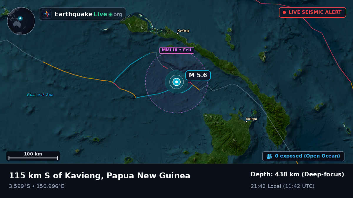 Off the coast of Kavieng, Papua New Guinea