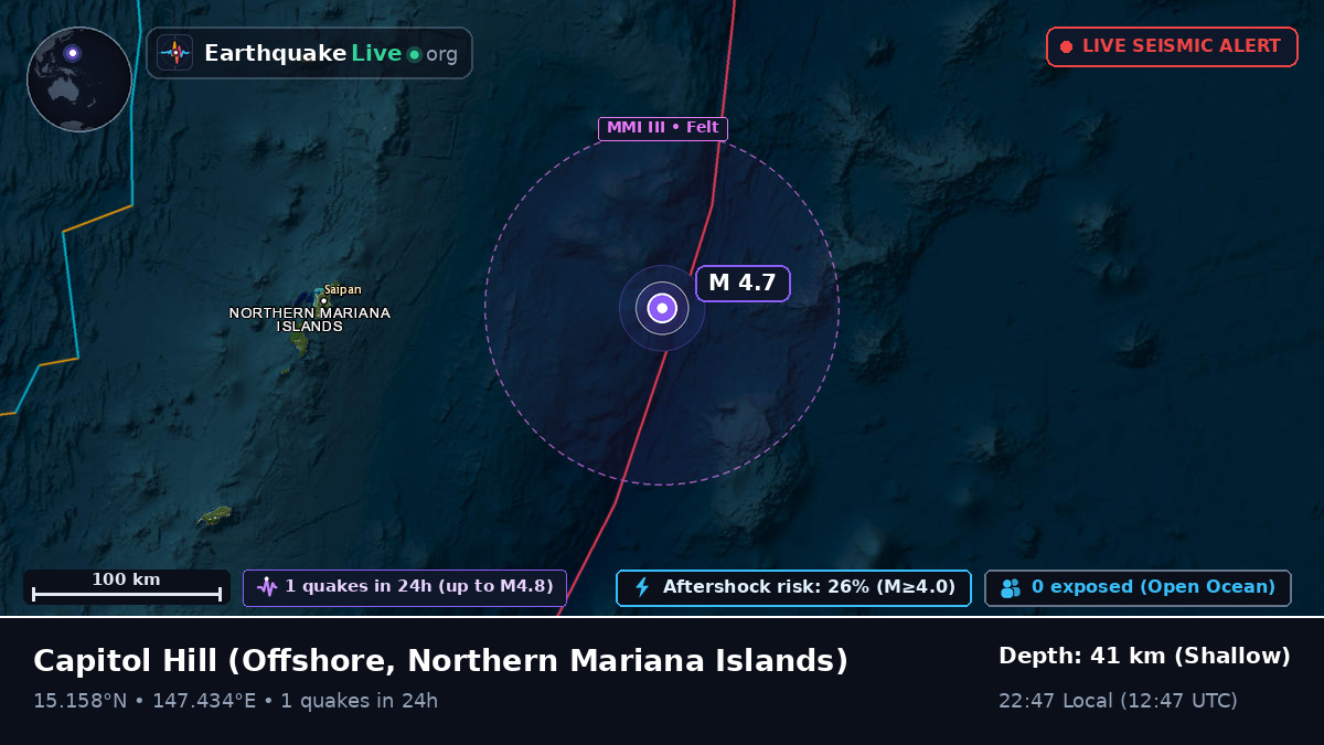 Off the coast of Capitol Hill, Northern Mariana Islands