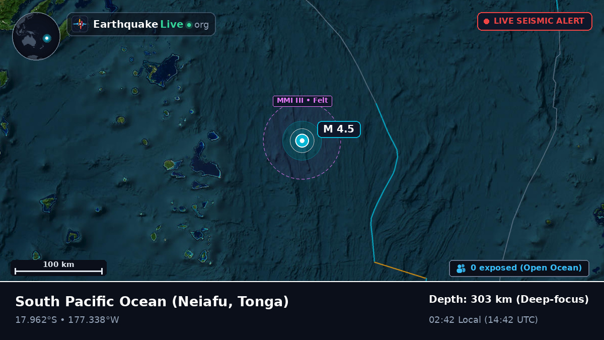 South Pacific Ocean (Tonga)