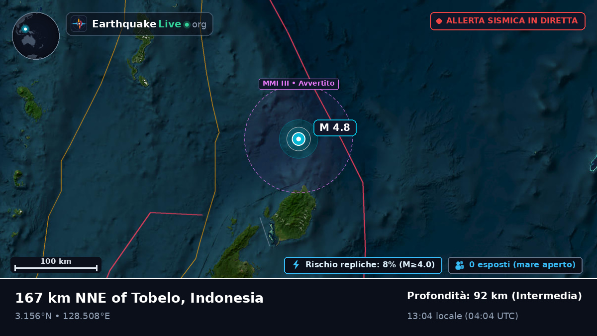 Oceano Pacifico settentrionale (Indonesia)