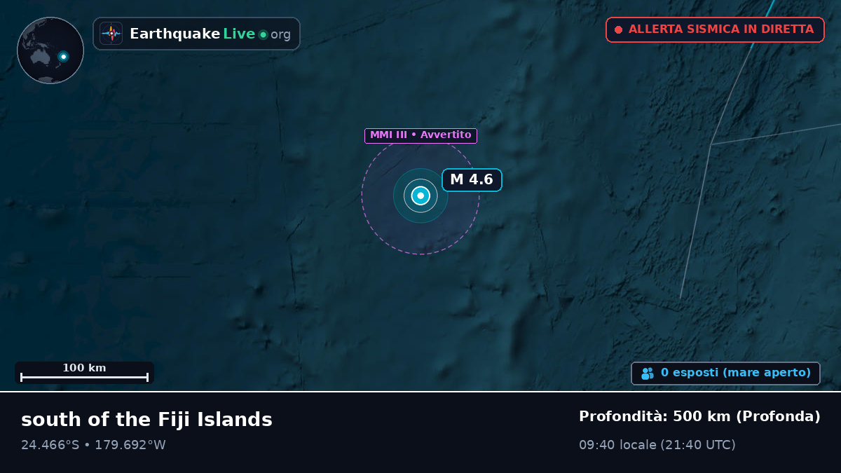 Oceano Pacifico meridionale (Kermadec Islands)