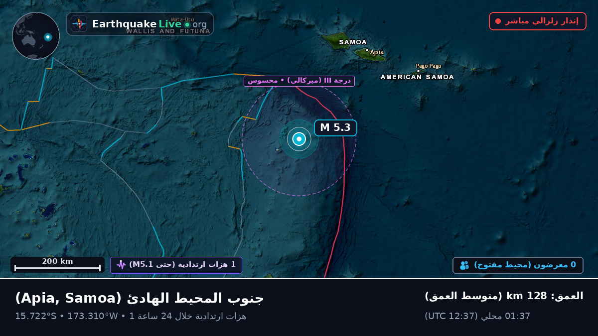 جنوب المحيط الهادئ (Samoa)