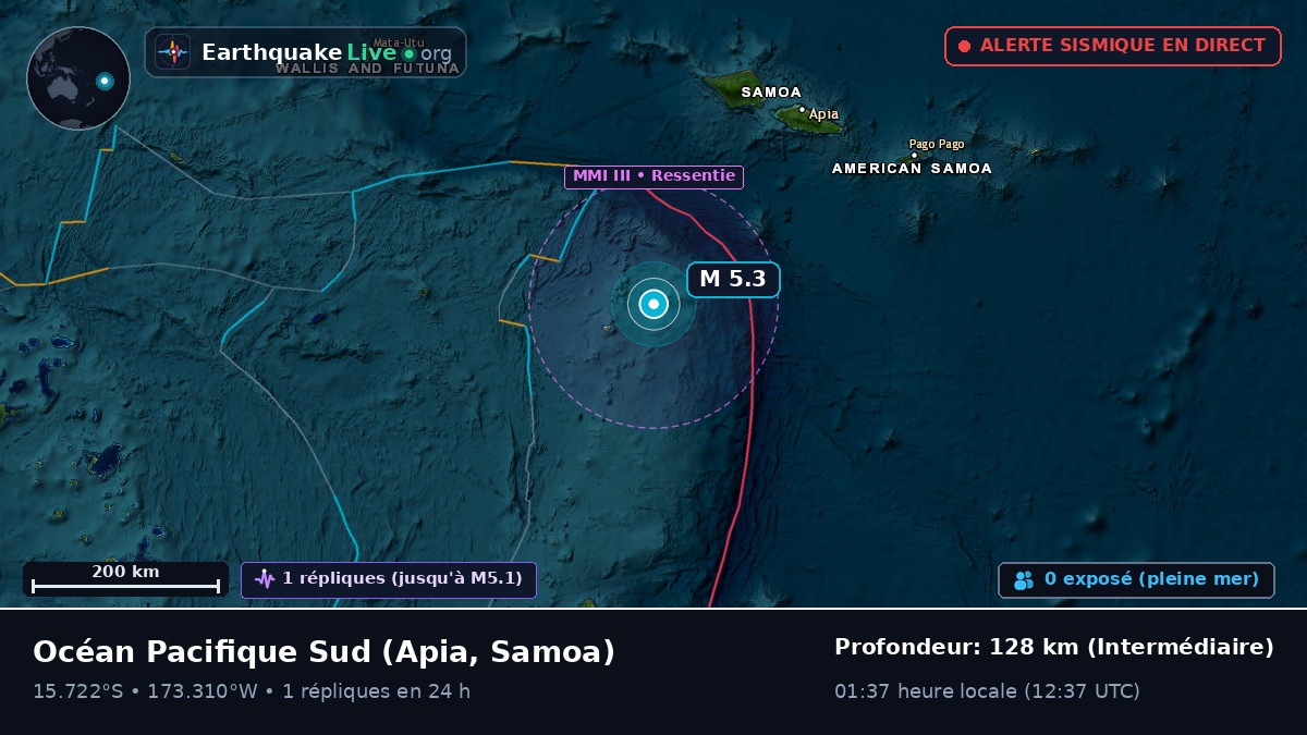 Océan Pacifique Sud (Samoa)